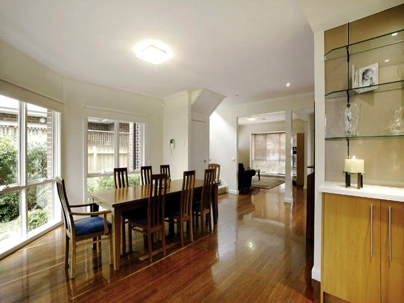 Beautifully polished timber flooring