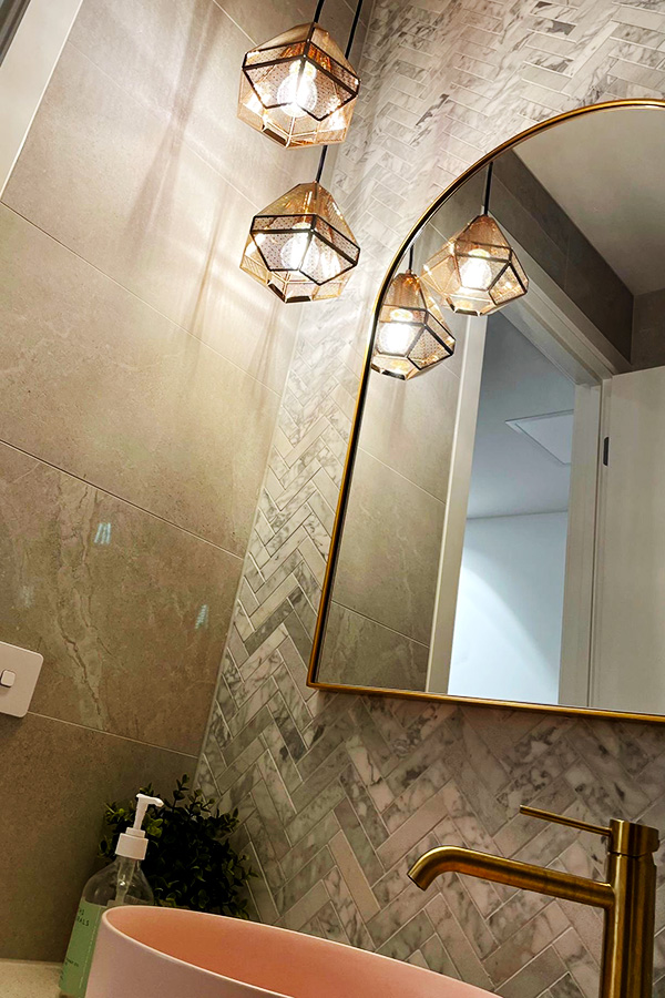 Stylish, modern bathroom