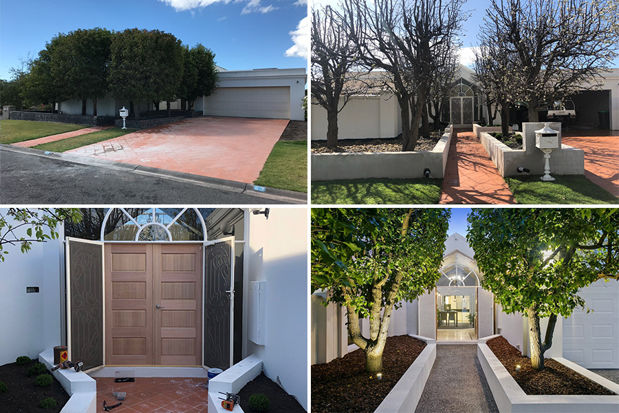 Amazing transformation of the home's entrance